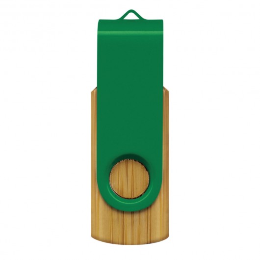 4GB Bamboo USB Drives Dark Green